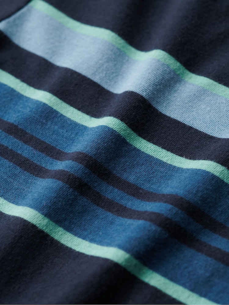 Superdry light blue Superdry Blue Vintage Stripe Crop T-Shirt - Image 2 of 2