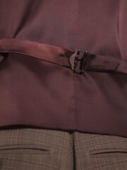 Brown Check Suit Waistcoat - Image 3 of 7