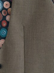 Brown Check Suit Waistcoat - Image 6 of 7