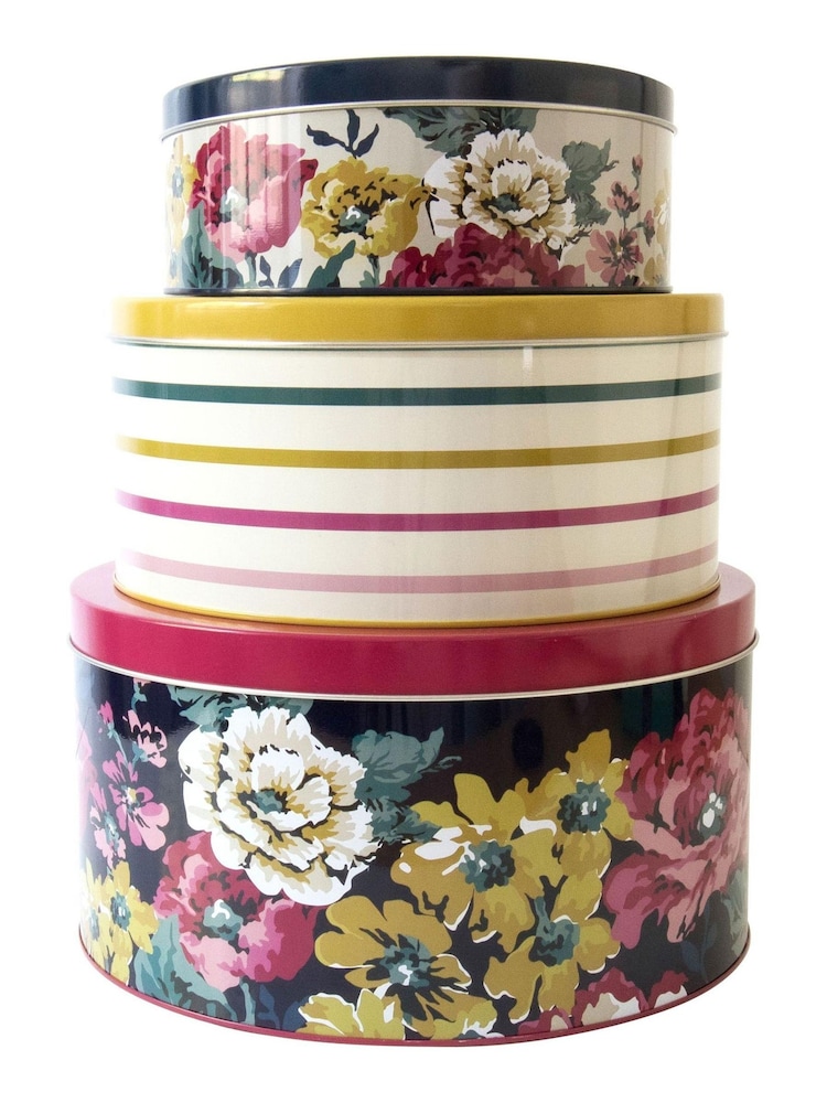 Joules Blue 3 Nested Cake Tins - Image 1 of 4