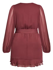 City Chic Pink Delicate Fling Dress - Image 4 of 4