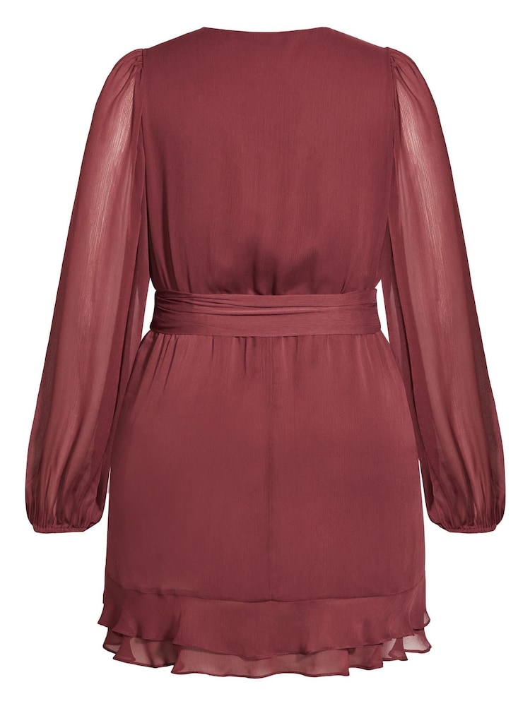 City Chic Pink Delicate Fling Dress - Image 4 of 4