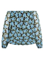 Зеленый топ City Chic Bay Bunc - Изображение 3 из 4