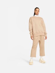 Nike Beige Oversized Mini Swoosh Sweatshirt - Image 2 of 4