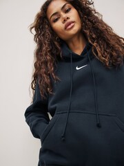 Schwarz - Nike Sportswear Phoenix Oversize-Hoodie mit Mini-Swoosh-Logo aus Fleece - Bild 5 von 15