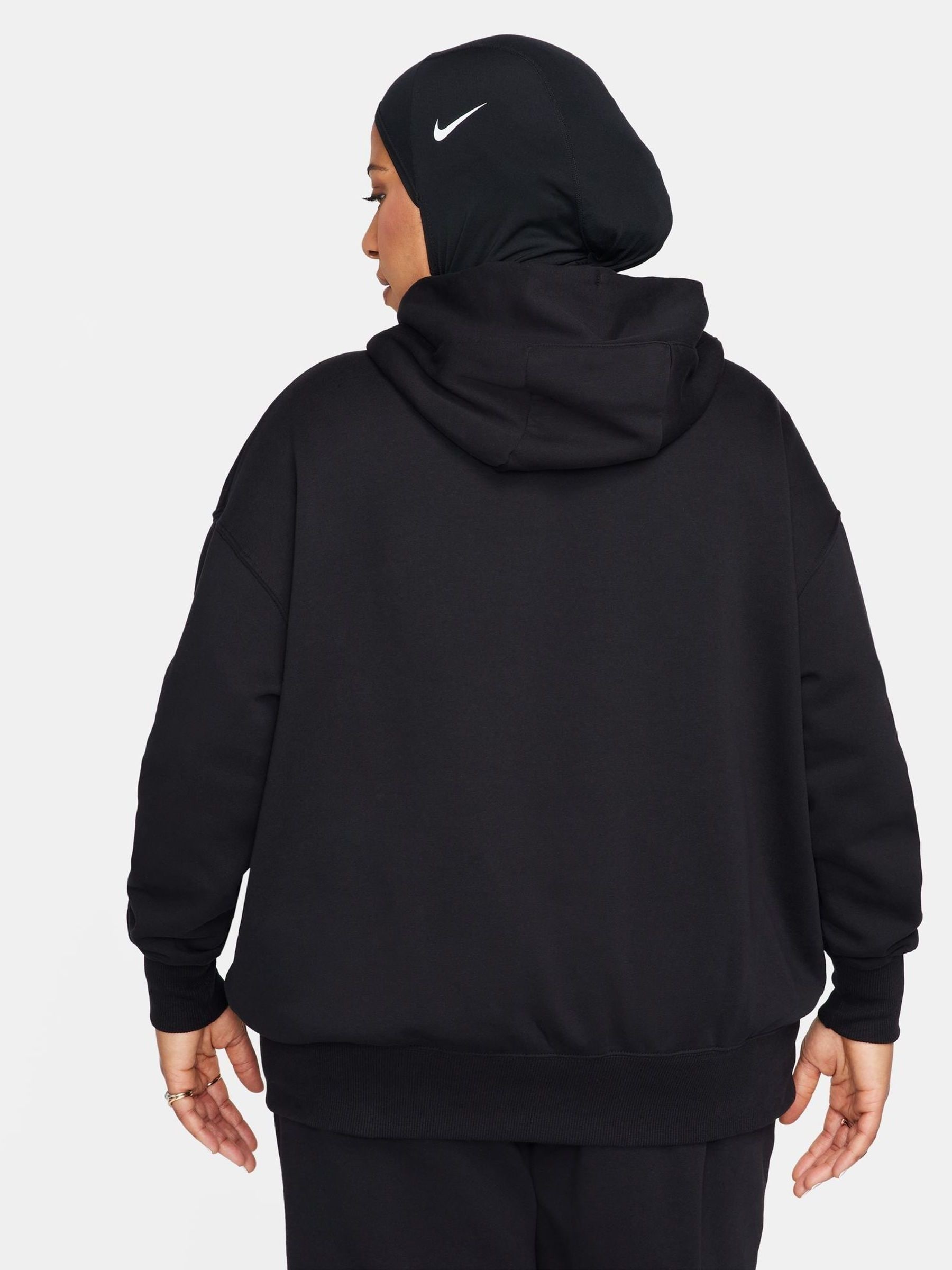 Nike mini swoosh oversized black sweatpant 2025