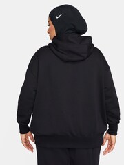Schwarz - Nike Sportswear Phoenix Oversize-Hoodie mit Mini-Swoosh-Logo aus Fleece - Bild 7 von 15