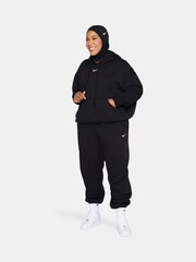 Schwarz - Nike Sportswear Phoenix Oversize-Hoodie mit Mini-Swoosh-Logo aus Fleece - Bild 8 von 15