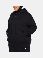Schwarz - Nike Sportswear Phoenix Oversize-Hoodie mit Mini-Swoosh-Logo aus Fleece - Bild 9 von 15