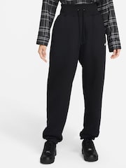 Nike Black Oversized Mini Swoosh Joggers - Image 1 of 6