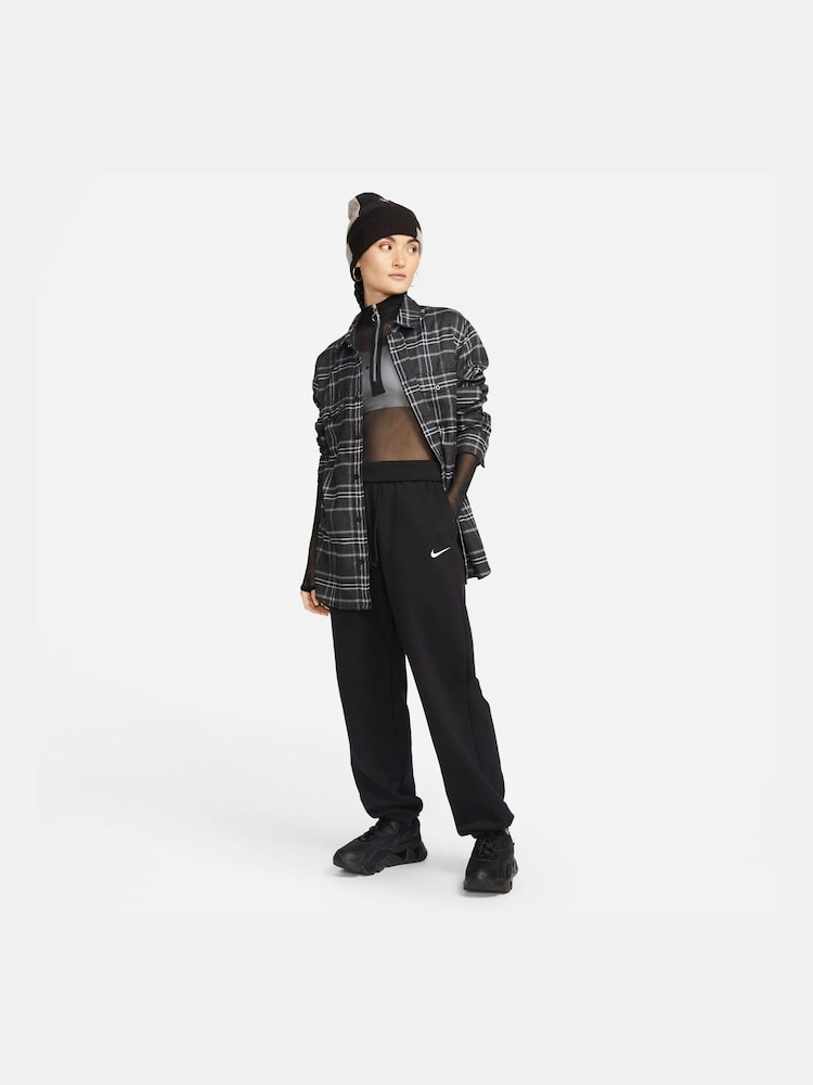 Nike Black Oversized Mini Swoosh Joggers - Image 3 of 6