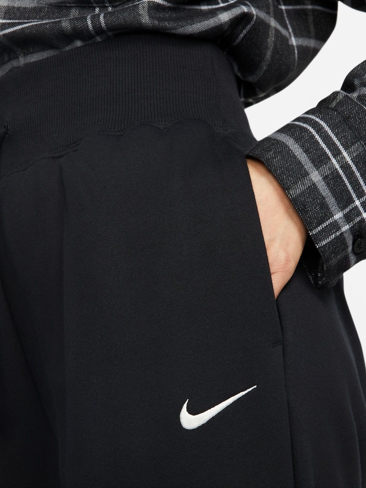 Nike Black Oversized Mini Swoosh Joggers - Image 4 of 6