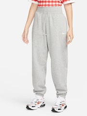 Nike Grey Oversized Mini Swoosh Joggers - Image 1 of 3