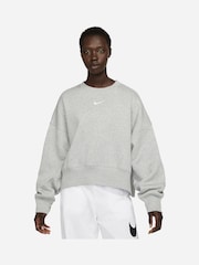 Gris - Sudadera de corte extragrande con logo pequeño de Nike - Imagen 1 de 4