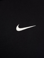 Nike Black Oversized Mini Phoenix Fleece Swoosh Full Zip Hoodie - Image 7 of 7