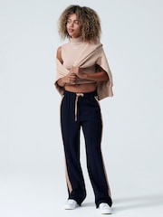 Nike Beige Mini Swoosh Oversized Mock Sweatshirt - Image 3 of 14