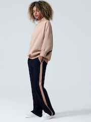 Nike Beige Mini Swoosh Oversized Mock Sweatshirt - Image 5 of 14