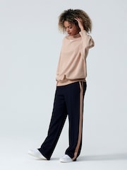 Nike Beige Mini Swoosh Oversized Mock Sweatshirt - Image 6 of 14