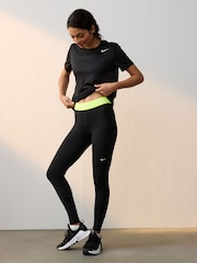 Nike Black/Lime Pro 365 Leggings - Image 2 of 5