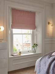 Pink Light Ready Made Blackout Matte Velvet Roman Blind - Image 1 of 7
