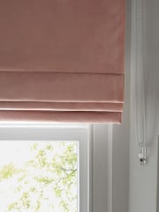 Pink Light Ready Made Blackout Matte Velvet Roman Blind - Image 4 of 7