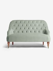 Shabby Chic by Rachel Ashwell® Velvet Sage Willa Small 2 Seater Sofa - Image 2 of 6