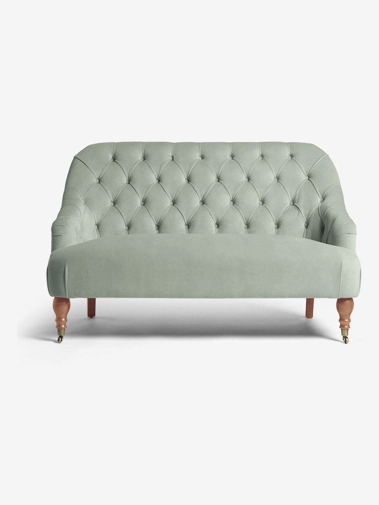 Shabby Chic by Rachel Ashwell® Velvet Sage Willa Small 2 Seater Sofa - Image 2 of 6