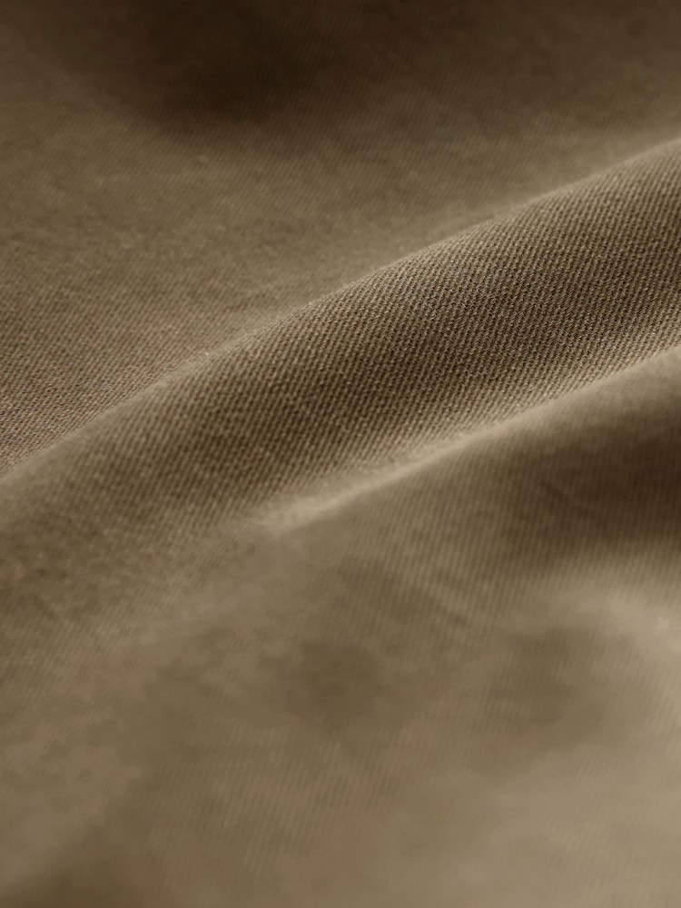 Tan Light Straight Fit Stretch Chinos Trousers - Image 9 of 9