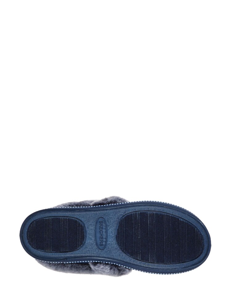 Skechers Blue Cosy Campfire Team Toasty Womens Slippers - Image 4 of 4