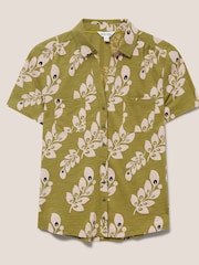 White Stuff Green Penny Pocket Jersey Shirt - Image 1 of 4