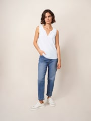 White Stuff White 100% Cotton Laila Vest - Image 1 of 6