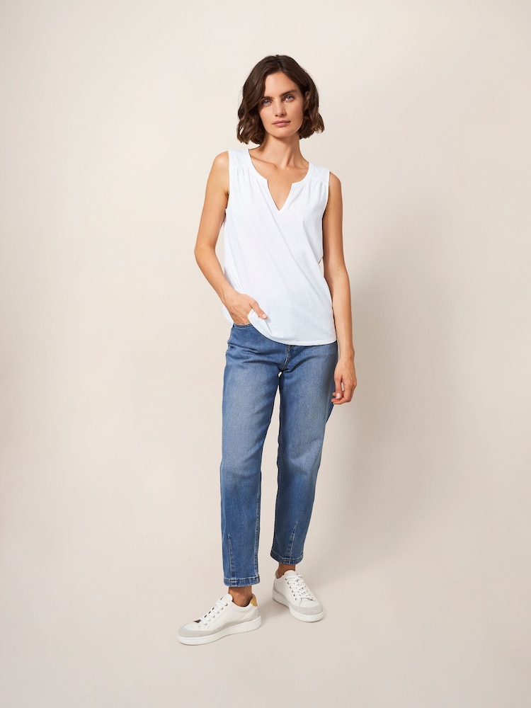 White Stuff White 100% Cotton Laila Vest - Image 1 of 6