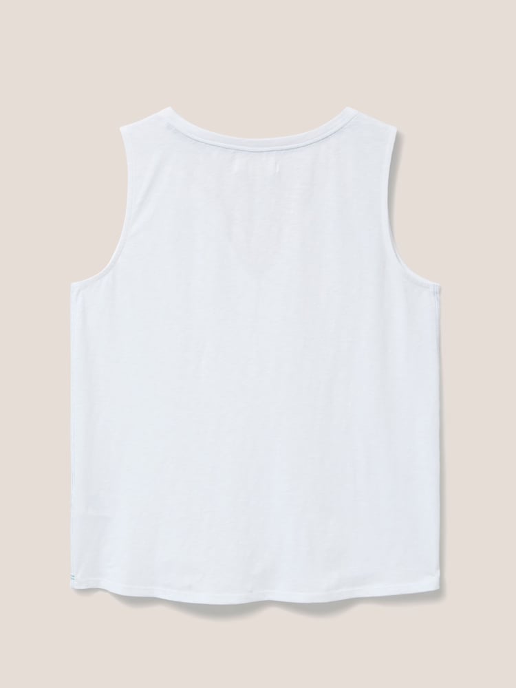 White Stuff White 100% Cotton Laila Vest - Image 6 of 6