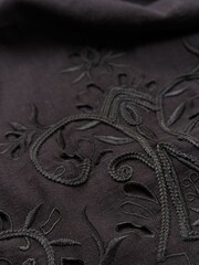Another Sunday Midi Dress With Broderie Cut-Out In Black - Image 6 of 6