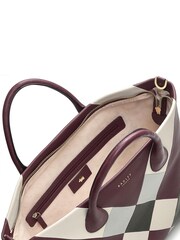 Radley London Red Aster Way Diamond Patchwork Medium Ziptop Grab Bag - Image 3 of 4