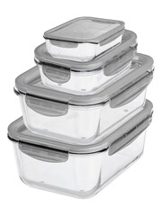 Orthex Clear GastroMax Glass Food XS, S, M And L Storage Set - Image 3 of 3