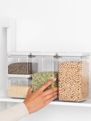 Brabantia Clear TASTY+ Stackable Square Canisters Set - Image 4 of 4