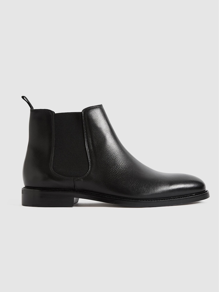 Reiss Black Tenor Chelsea Boots - Image 2 of 6