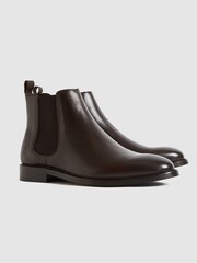 Reiss Black Tenor Chelsea Boots - Image 3 of 6
