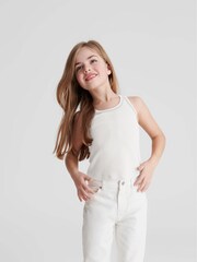 Reiss White Violet Jr Trim Detail Vest - Image 1 of 7