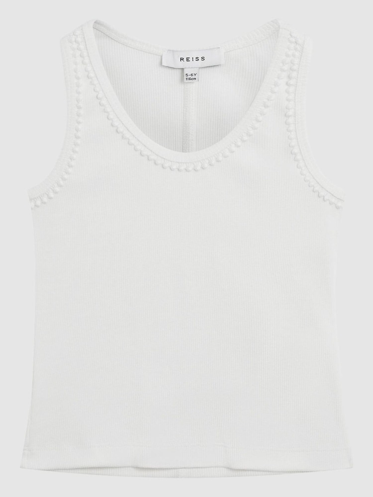 Reiss White Violet Jr Trim Detail Vest - Image 2 of 7