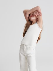 Reiss White Violet Jr Trim Detail Vest - Image 3 of 7