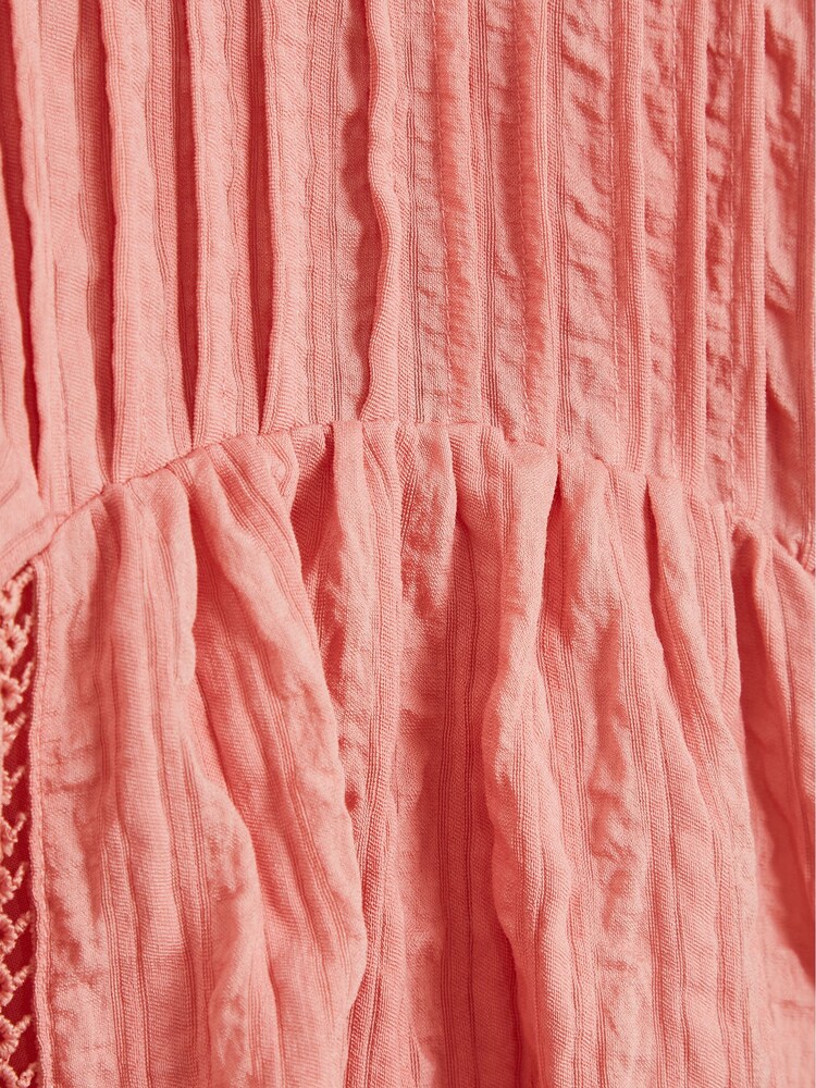 Reiss Pink Elle Jr Ladder Interest Blouse - Image 6 of 6