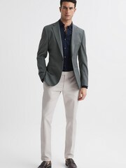 Azul marino - Camisa de punto mercerizado Baron de Reiss - Imagen 6 de 7