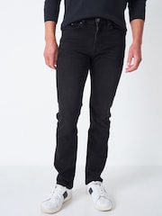 Crew Clothing Black Parker Straight Jeans - Image 1 of 4