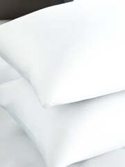 Silentnight White Pure 100% Cotton Pillowcases - Image 3 of 4