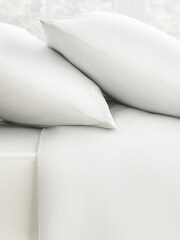 Silentnight White Pure 100% Cotton Pillowcases - Image 4 of 4
