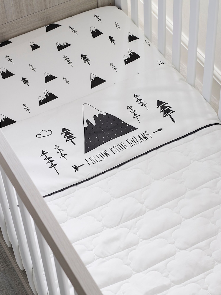 Ickle Bubba Black The Mono Mountains Collection Quilt - Image 1 of 2