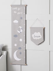 Ickle Bubba 2 Pack Grey The Cosmic Aura Collection 100% Cotton Wall Art - Image 1 of 3