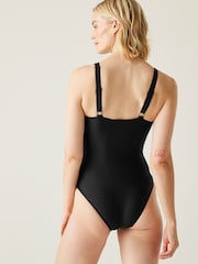 Regatta Dark Black Womens Sakari Tummy Control Costume Swimsuit - Image 3 of 8
